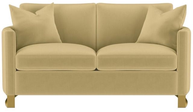 Coaster® Corliss Camel Upholstered Curved Track Arm Loveseat-1