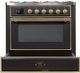 Ilve® Majestic II Series 36" Graphite Matte Pro Style Dual Fuel Range-3
