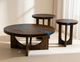 International Furniture Direct Zaphiro Brown Chairside Table-1