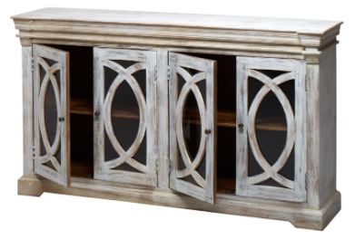 Jaipur Furniture Witt White Wash 4-Door Cabinet-1