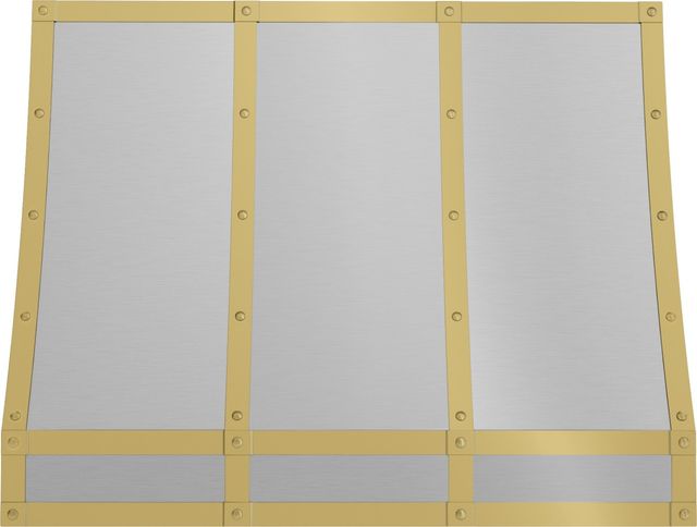 Zephyr Designer Collection 36'' Satin Gold Forte Hood Banding Kit-3