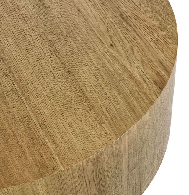 Classic Home Layne Light Brown 42" Round Coffee Table-3