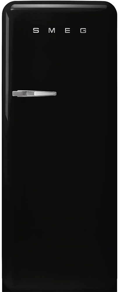 Smeg 50's Retro Style 9.9 Cu. Ft. Black Top Freezer Refrigerator