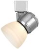 Cal® Lighting & Accessories Brushed Steel/White Track Light-1