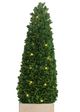 A & B Home Green Faux Boxwood Topiary Tree in Pot-1