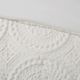 Olliix by Madison Park Arya Ivory Twin Embroidered Medallion Faux Fur Ultra Plush Comforter Mini Set-1
