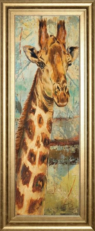 Classy Art New Safari on Teal I by Patricia Pinto Wall Art-0