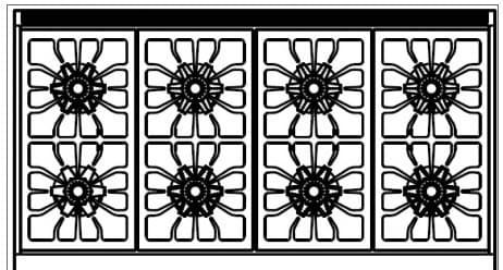 American Range Performer Series 48" Stainless Steel Gas Rangetop-2