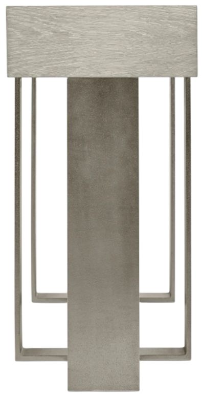 Bernhardt Tempo Larza Console Table Satin Nickel Base-3