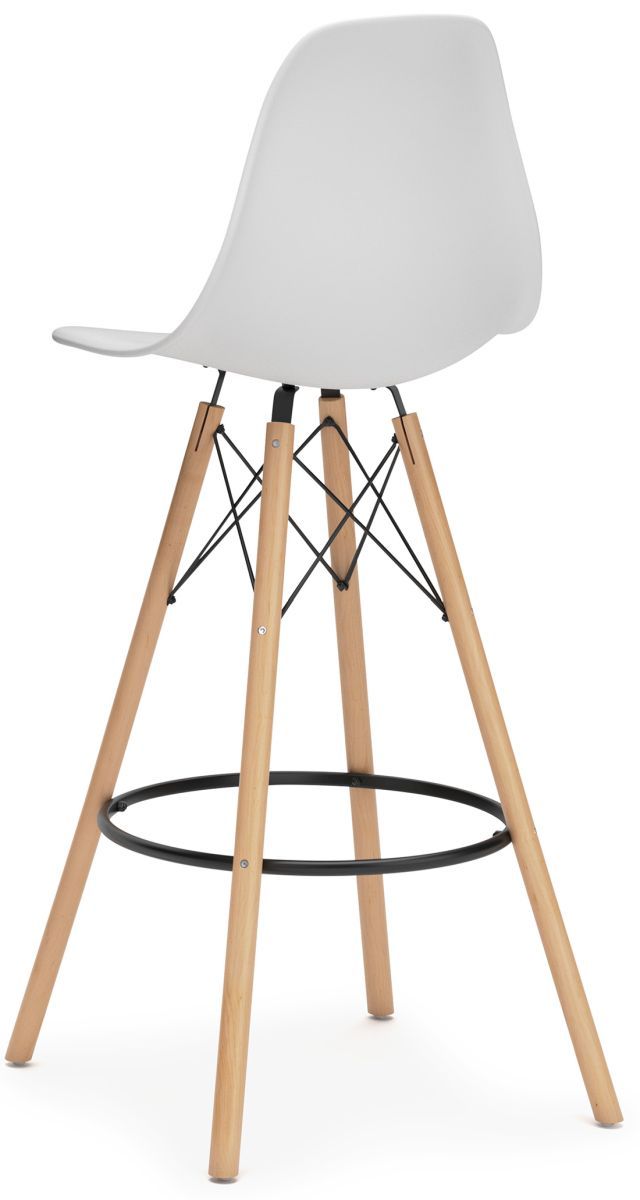 Signature Design by Ashley® Jaspeni White/Natural Bar Stool-1