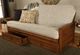 Kodiak Furniture Lexington Canton Gray/Weathered Brown Full Storage Futon with Mattress -1