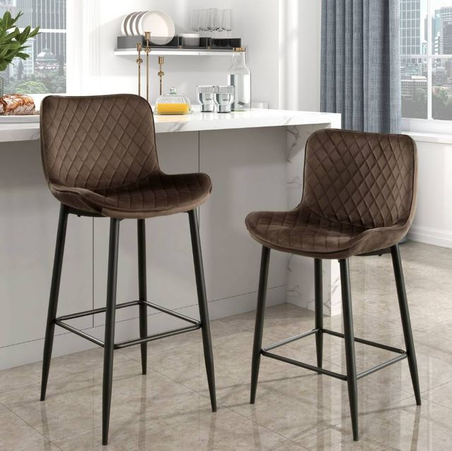 Homelegance® Nya Brown Counter Height Chair-1