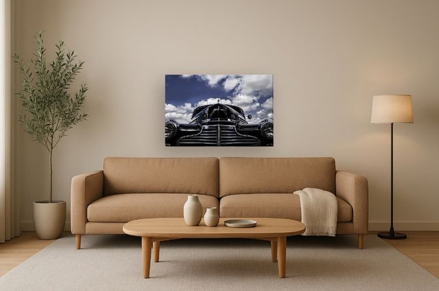 Classy Living Midnight Legend Classic Car Canvas Wall Art-1