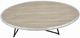 ACME Furniture Allis Weathered Gray Oak Coffee Table with Black Metal Base-4