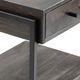 Crestview Collection Beckett Brown Side Table with Black Frame-4