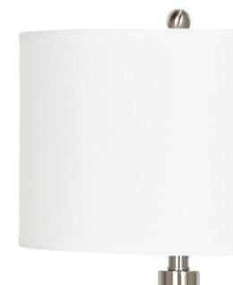Cal® Lighting & Accessories Brushed Steel Table Lamp-1