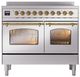 Ilve® Nostalgie II Series 40" Stainless Steel Pro Style Induction Range-4