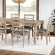 Furniture of America® Chesapeake Light White Wash Dining Table-1