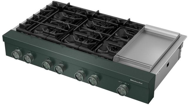 KitchenAid® 48" Juniper Commercial-Style Gas Rangetop with Griddle-2
