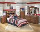 Signature Design by Ashley® Barchan 2-Piece Medium Brown Twin Bookcase Headboard Set-3