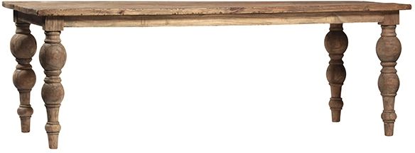 Dovetail Furniture Campbell Natural 86" Dinning Table-0
