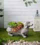 A & B Home Manon Gray Dog Planter-5