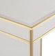 Currey & Company Arden Ivory Console Table with Satin Brass Base-3