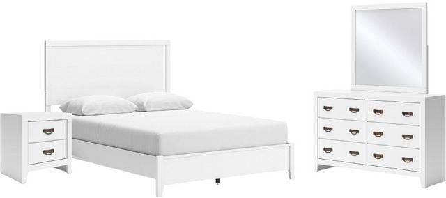 Binterglen 6 Piece Queen Panel Bedroom - White Binterglen 6 Piece Queen Panel Bedroom - White