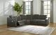 Signature Design by Ashley® Center Line 2-Piece Dark Gray Power Reclining Living Room Set-3
