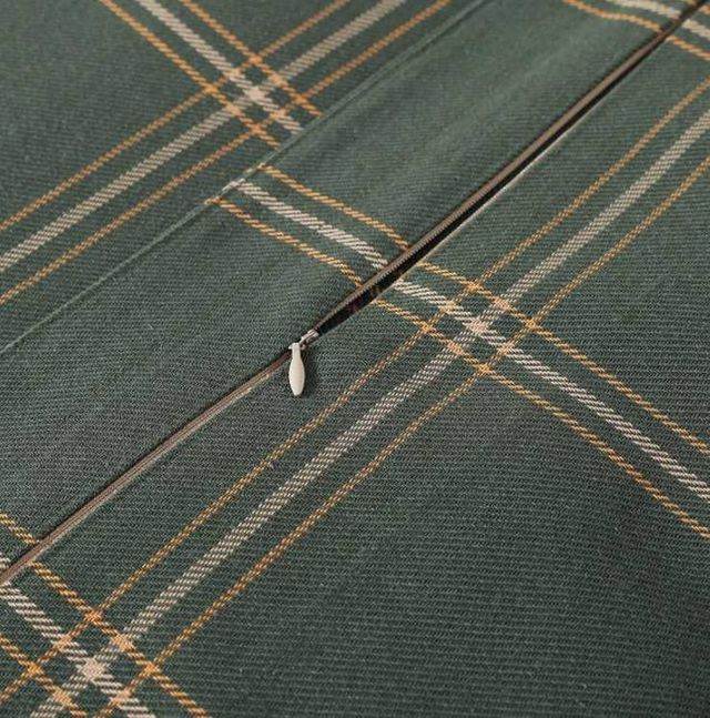 HiEnd Accents Windowpane 3-Piece Hunter Green King Bedding Bundle-3