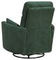 Homelegance® Desso Green Swivel Glider Manual Reclining Chair-4