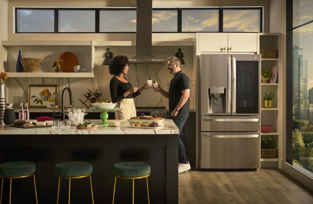 LG 36 in. 29.5 Cu. Ft. PrintProof™ Stainless Steel French Door Refrigerator with CraftIce™-14