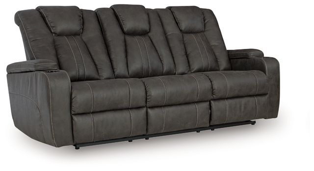 Signature Design by Ashley® Beaux Reclining Sofa With Drop Down Table-0