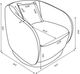 Coaster® Arnaud Green Upholstered Swivel Accent Chair-2