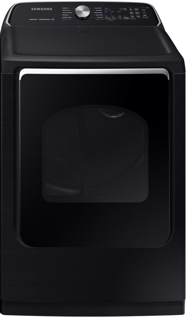Samsung 7.4 Cu. Ft. Fingerprint Resistant Black Stainless Steel Front Load Electric Dryer-0