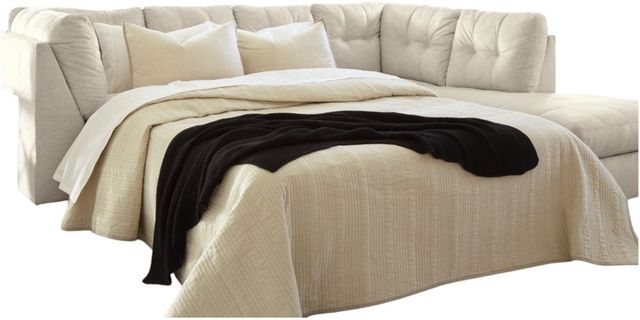 Benchcraft® Falkirk 2-Piece Parchment Sleeper Right-Arm Facing Sofa Sectional and Chaise-0