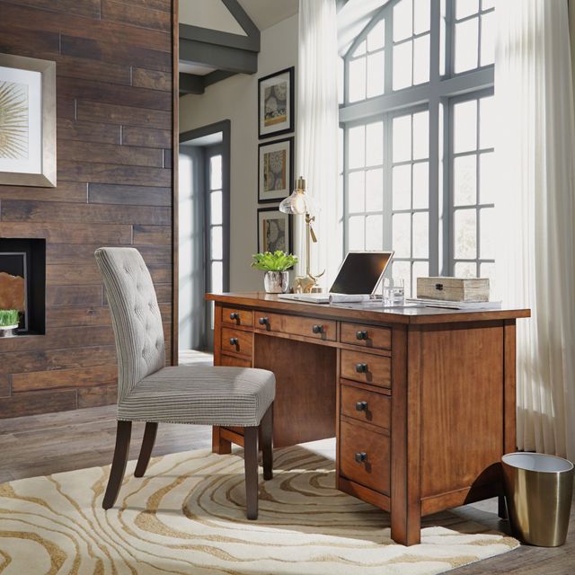 homestyles® Tahoe Brown Pedestal Desk-5