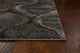 KAS Rugs Landscapes Charcoal Groove 5'x8' Rug-1