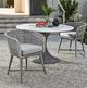Universal Explore Home™ Coastal Living Outdoor Santa Cruz Gray/White Concrete/Marble Dining Table-2
