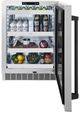 ZLINE Autograph Edition Touchstone 5.2 Cu. Ft. Stainless Steel Freestanding Beverage Center with Matte Black Handle-2
