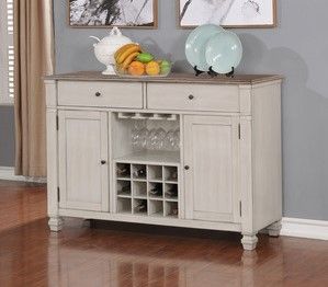 Mazin Furniture Nesbitt Antique White/Oak Server-0