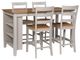 Signature Design by Ashley® Gesthaven 5-Piece Gray/Natural Counter Table Set-0