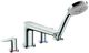 Hansgrohe Talis E Chrome 4-Hole Roman Tub Set Trim with Handshower-0