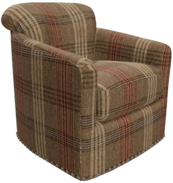 Craftmaster® Customizable CM Modern Swivel Arm Chair-2