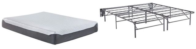 Sierra Sleep® by Ashley® Chime Elite 2-Piece 12" Memory Foam and Better than a Boxspring Foundation Mattress Set-0