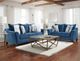Affordable Furniture 7700 Velour Navy Sofa-2
