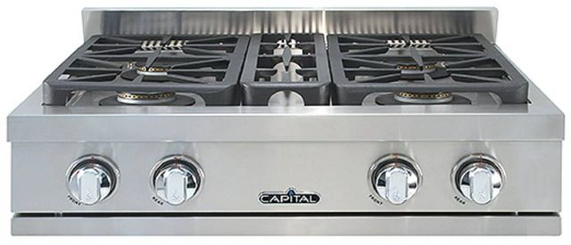 Capital Cooking™ Capital Chef 30" Stainless Steel Sealed Burner Gas Rangetop-0