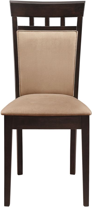 Coaster® Gabriel 2-Piece Cappuccino/Tan Upholstered Side Chairs-1