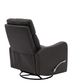 Man Wah Leather Charcoal Swivel Glider Recliner-4