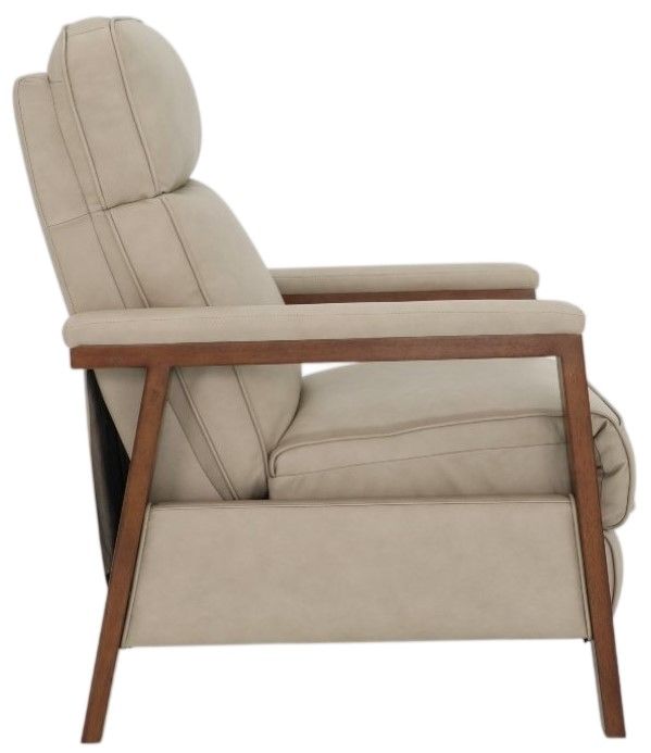BarcaLounger® Ashland Cashmere Stone Leather Manual Recliner-4
